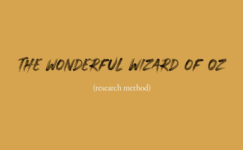 The Wonderful Wizard of Oz&nbsp;(Method)